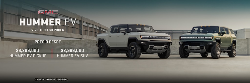 GMC Hummer EV, poder 100% eléctrico con hasta 505 km de autonomía para dominar todo tipo de terreno.
